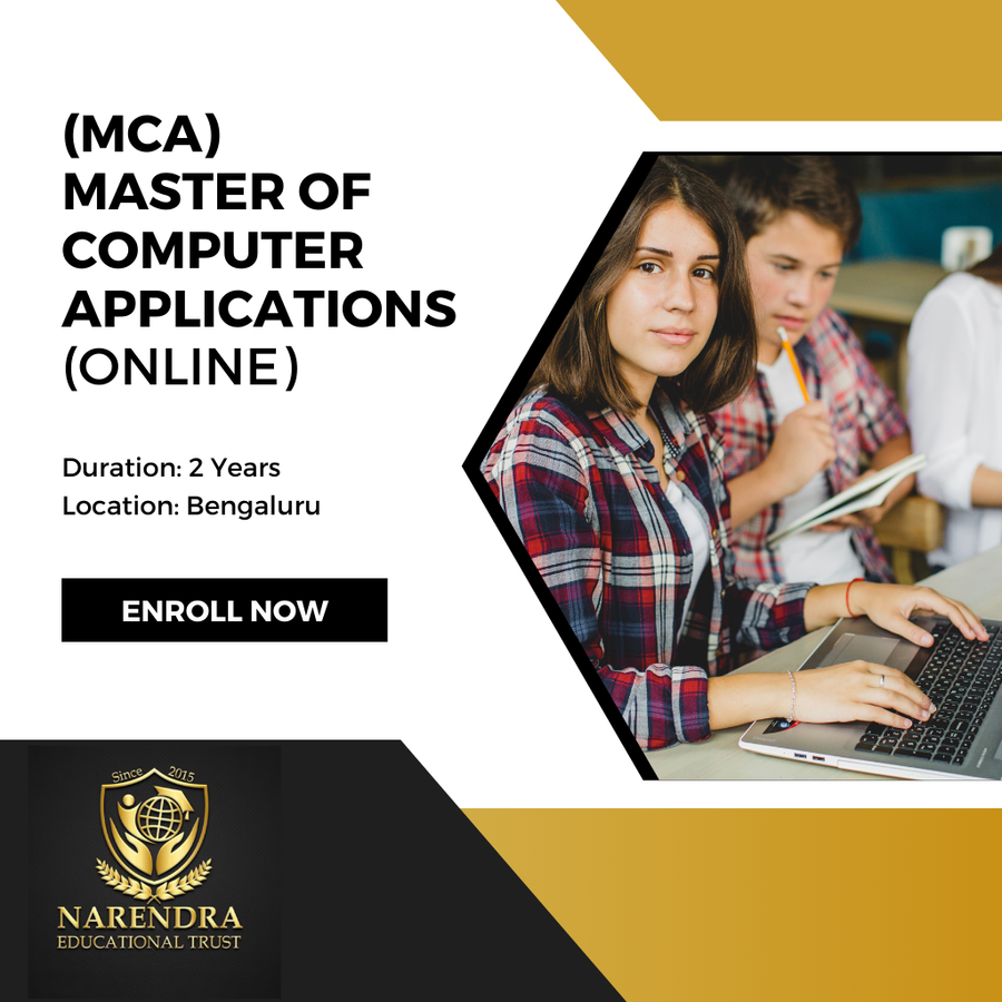 Admission Open for MCA (Online) at Narendra Academy,, Bengaluru/Bangalore